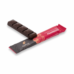 Bâton chocolat noir & caramel framboise