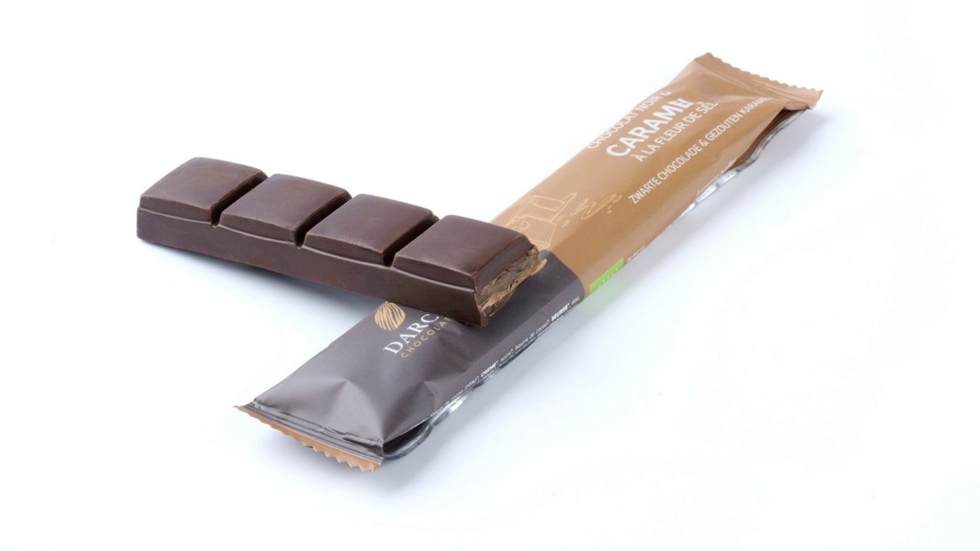 Baton fourré au caramel à la fleur de sel