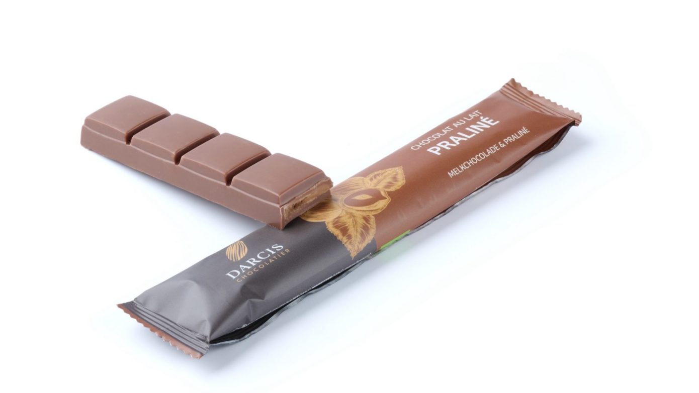 Baton fourré au praliné